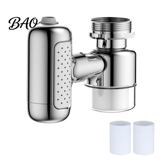 Flexible Faucet Head For Dishwashing Sink Swivel Extender, Built-in Filtration System And Four Gear Water Outlet, 1040 Brass Sprayer With Upward Spray