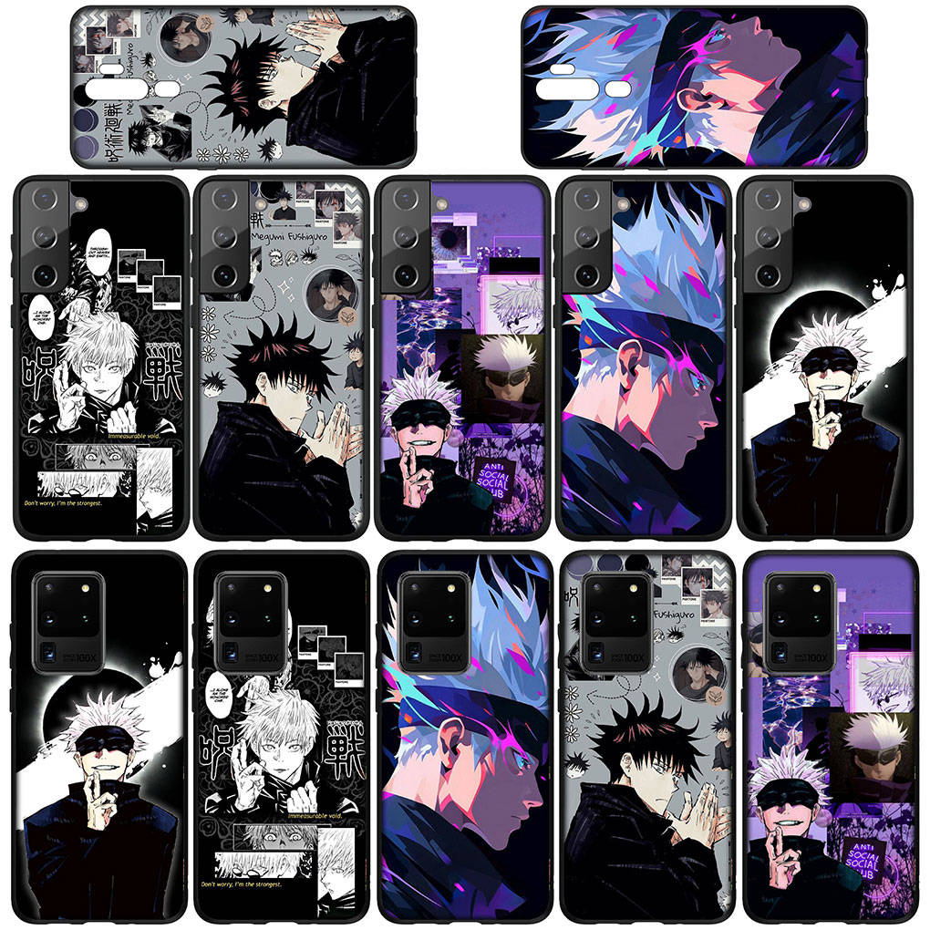 Чехол для телефона Samsung Galaxy S25 S24 S23 iPhone 16 15 Xiaomi Redmi Note 14 13 12 16E X 11 Pro Max Moto Huawei Gojo Satoru Poster Jujutsu Kaisen Cover