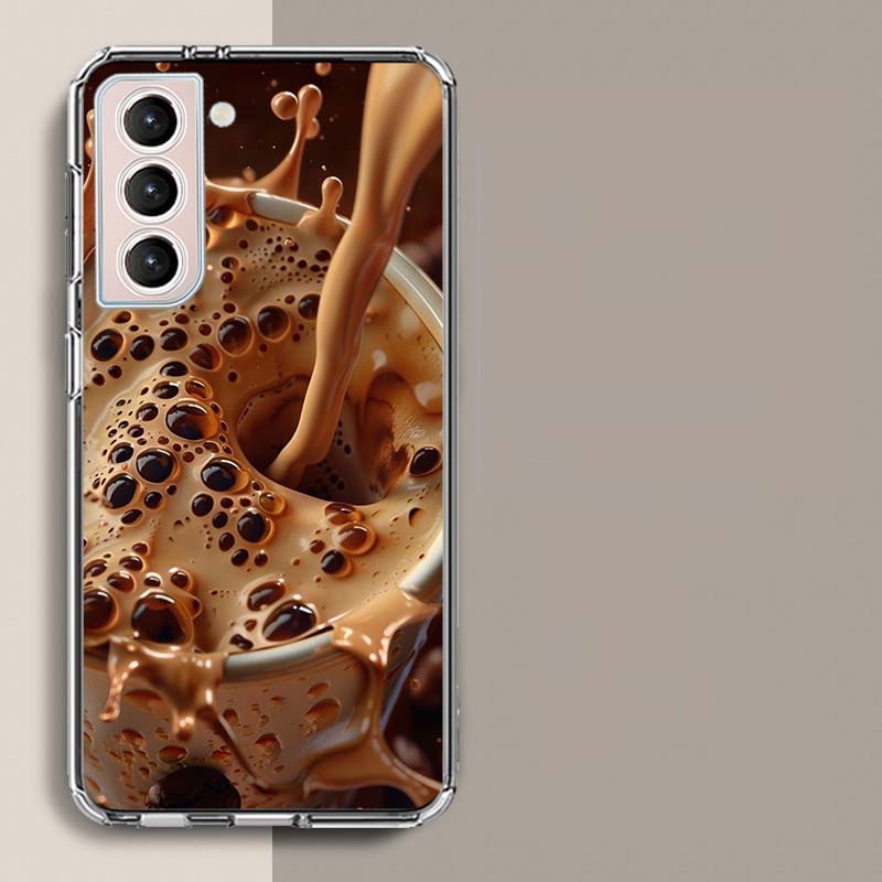 Stop and Enjoy The Coffee of This Moment Phone Case For Samsung Galaxy S25 Edge S24 S23 FE S21 S20 S10 Plus S22 S26 Ultra Cover