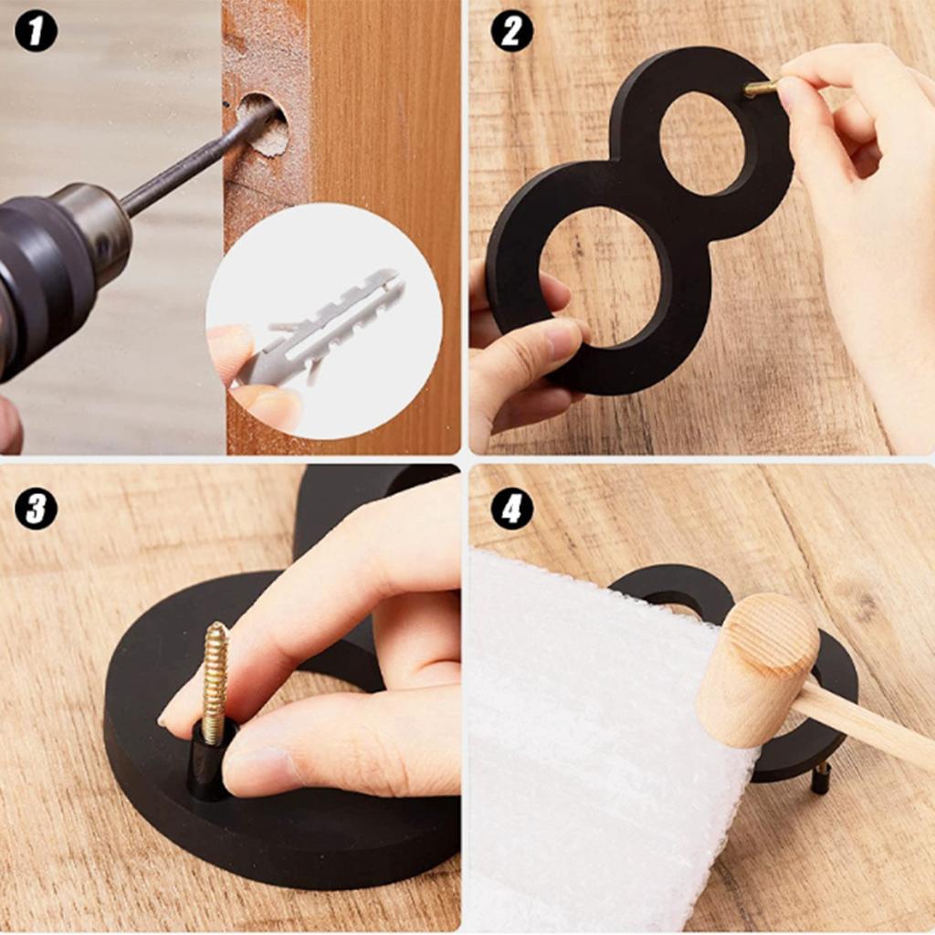 Трехмерные бирки для дома, вилла, устойчивость к атмосферным воздействиям, цифровой номер