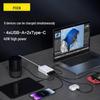 PISEN 40 Вт, 6-портовое быстрое зарядное устройство, 4 USB, 20 Вт PD для Apple и Android