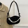 Fashion Pearl Beading Strap Women's Shoulder Bag For Gift Designer Ladies Handbags And Purses Underarm Crossbody Bags