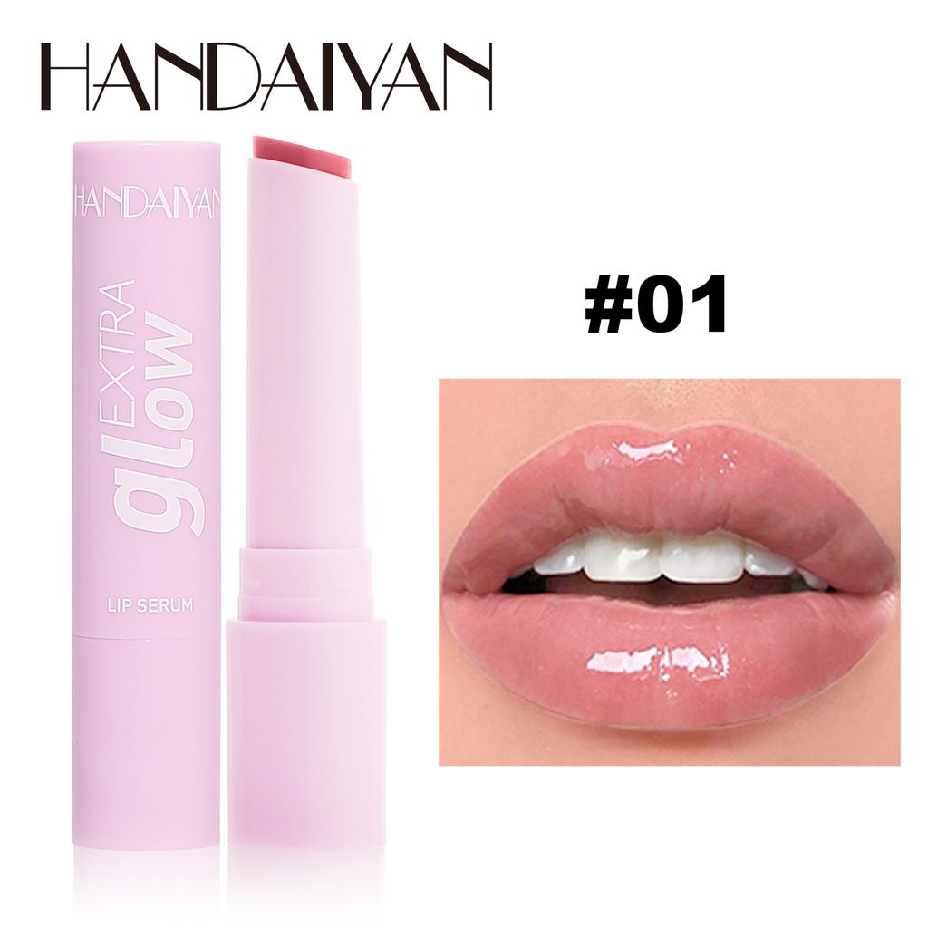HANDAIYAN Moisturizing Solid Lip Gloss Water Light Mirror Lip Gloss Red Moisturizing Lipstick