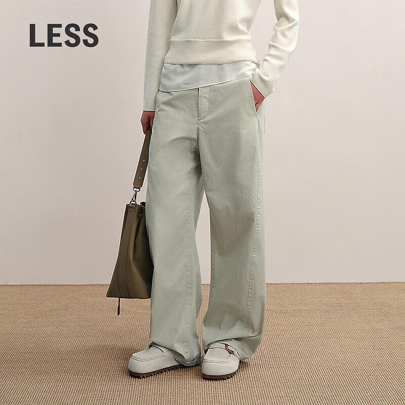 LESS 2025 Autumn Cotton Suit Trousers