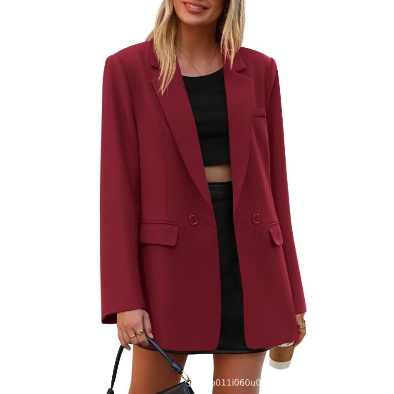 Women S Casual Loose Fit Blazer Commute Versatile Outerwear