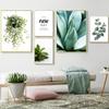 Green Plant Eucalyptus Poster Print Succulent Wall Art Canvas Painting Nordic Leaves Picture for Living Room Modern Home Decor