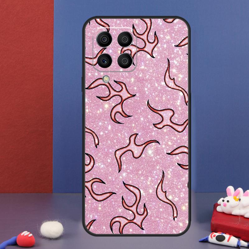 Крутой чехол с цветным узором "Пламя" для Samsung Galaxy M32 M52 M12 M16 M14 M54 M13 M33 M53 M56 M36 M31 M11 M35 M55 M15 M06