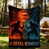 1 шт. Плед Mortal Kombat для улицы, легкий фланелевый, мягкий и теплый, для использования в любое время года на диване