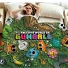 The Amazing World of Gumball Print Flannel Blanket High Quality Warm Comfortable Cover for All Seasons Perfect for Gifts Home Decor