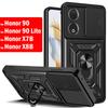 Armor Funda for Honor 90 X7B X8B Case Slide Camera Lens Protect Ring Stand Cover for Honor 90 Lite X7B X8B Case