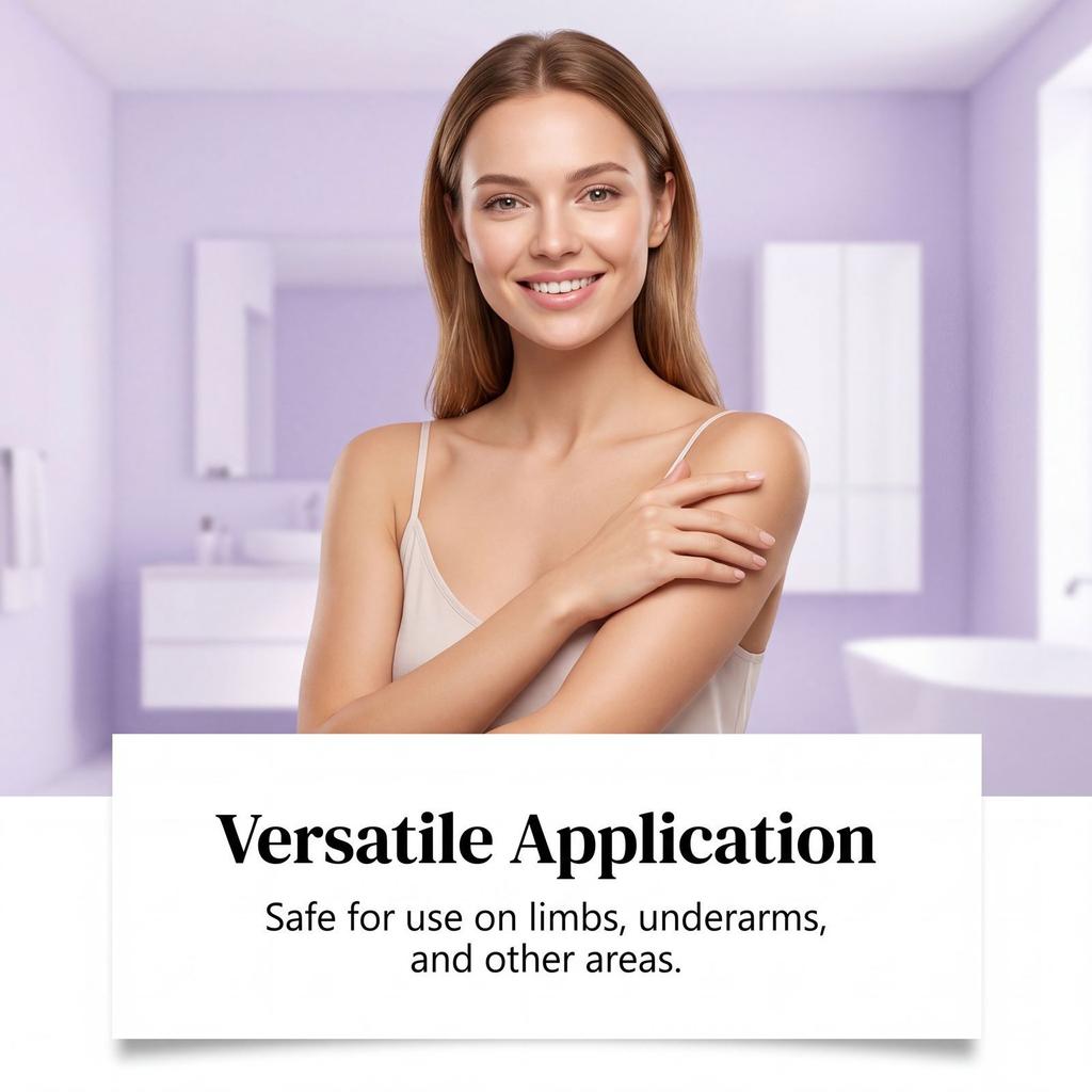 Gentle Hair Removal Spray Sensitive Skin Moisturizing No-Tingle Fine Mist Easy Apply Multi-Area Use Cleansing Non-Tightening 140ml