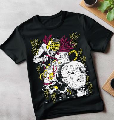 Футболка Made in Heaven, футболка JoJo's Bizarre Adventure, аниме-футболка, манга-футболка