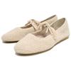 Zara Comfortable Versatile Fashionable Simple Commuter Crochet Bow Decor Round Toe Flat Ballet Casual Shoes Women Shoes Off-White 13521510719-38