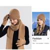 Hat Gloves Scarf Suit Men Winter Warm Knitted Hat Outdoor Riding Ear Protection Wool Hat Women Sleeve Cap Skullies Beanies