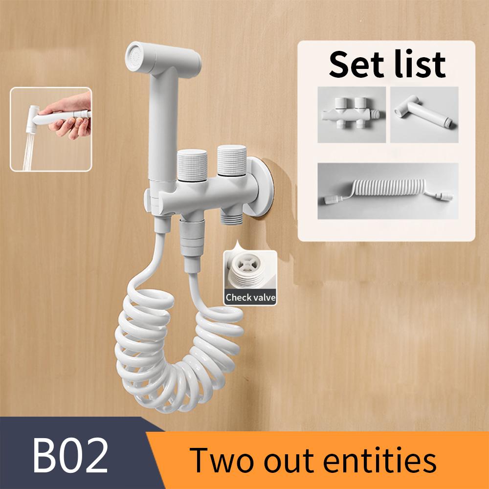 Ручной распылитель для биде, белый латунный распылитель для душа, ручной распылитель для унитаза, биде, смеситель, насадка для душа, самоочищающаяся 811591