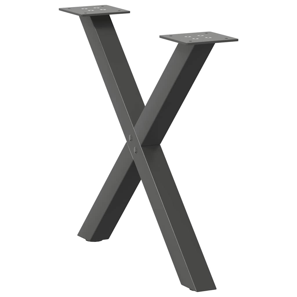 Vidaxl Nogi Do Stolika Kawowego W Kształcie Litery X 2 Szt. Antracyt