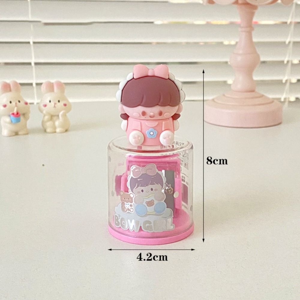 Инструмент для заточки карандашей с двумя отверстиями, портативная точилка, мультяшная милая точилка для карандашей, студенты