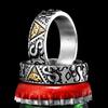 Ring Ancient Egypt Eye God Egyptian Triangle Amulet Talisman Stainless Steel Protect Power Jewelry Gift Hip Hop Rock Goth Gothic