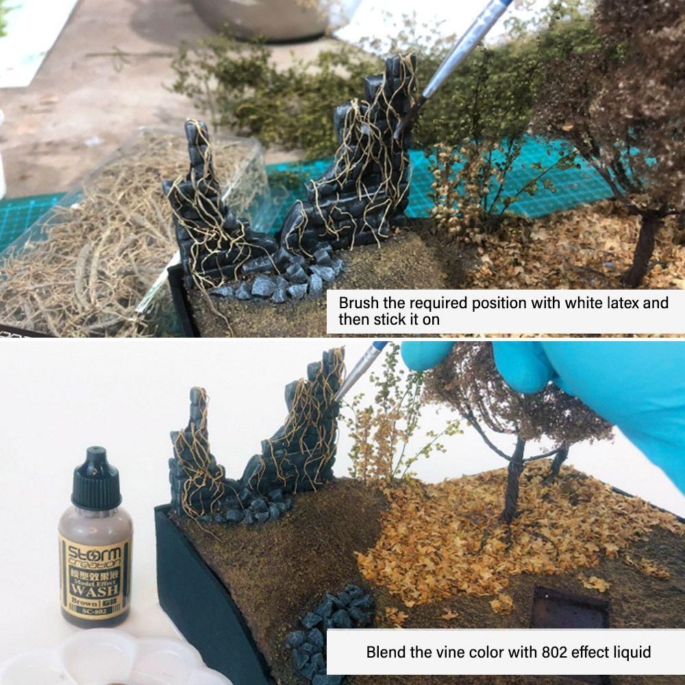 Sand Table Scene Model Simulation Tree Vines Roots Miniature Withered Rattans Micro Landscape