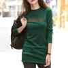Spring T Shirt Women Long Sleeve Fashion Camisetas Mujer O-Neck Tshirt Long Tunic Tops Autumn Basic Tees Warm Thick