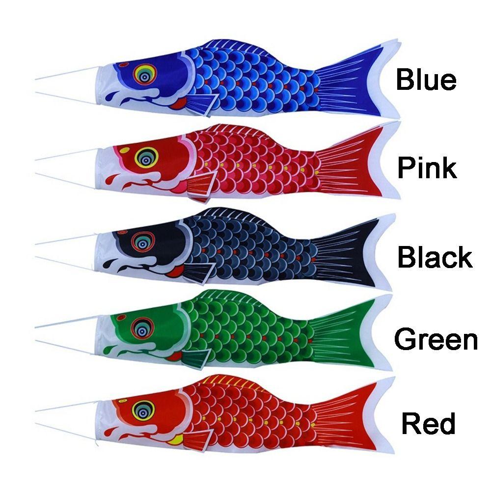 Cartoon Japanese Carp Windsock 40/70/100cm Carp Shape Flags Fashion Carp Spray Windsock  Festival