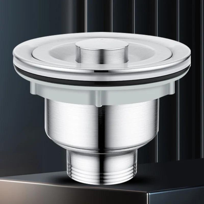 304 Нержавеющая сталь Кухонная раковина Сливной комплект Антизапах Водосточная труба для раковины Аксессуары Одинарная раковина Двойная