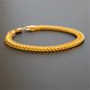 Exquisite Gold Bracelet 6MM Men's Side Bracelet Exquisite Jewelry Plated 18K Gold Bracelet Men's Side Bracelet