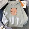 Funny Cartoon Couple Bubu Dudu Hoodie Women Men Sweatshirt Fall Winter Long Sleeves Fleece Casual Loose Hooded Tops