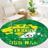 Leon Fc Crest Custom Name Round Area Rug Carpet Rug For Living Room Bedroom Sofa Playroom Decor Nonslip Floor Mat