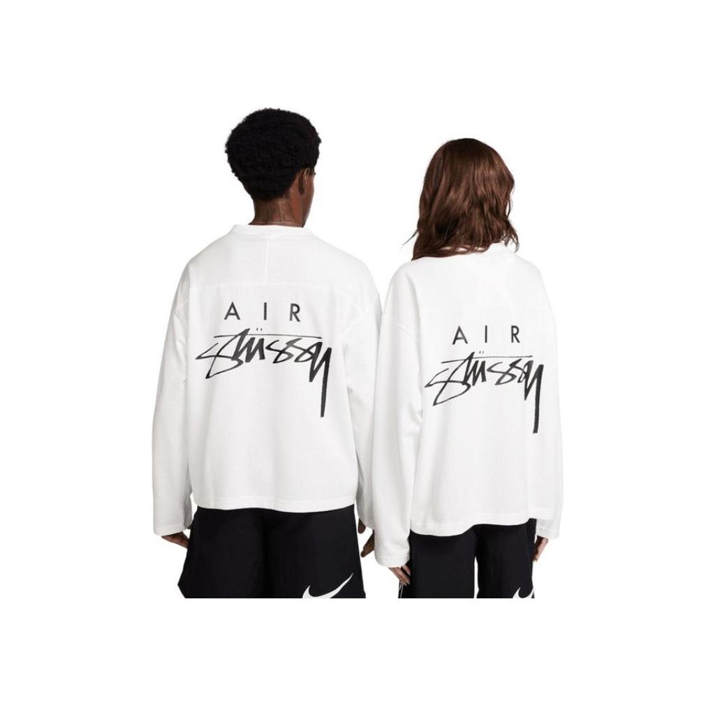 Nike Топ Stussy с длинными рукавами (Азия) Топы унисекс с парусом белые FJ9165-133