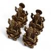Antique Brass Ganesha Mini Statue 49mm 52g