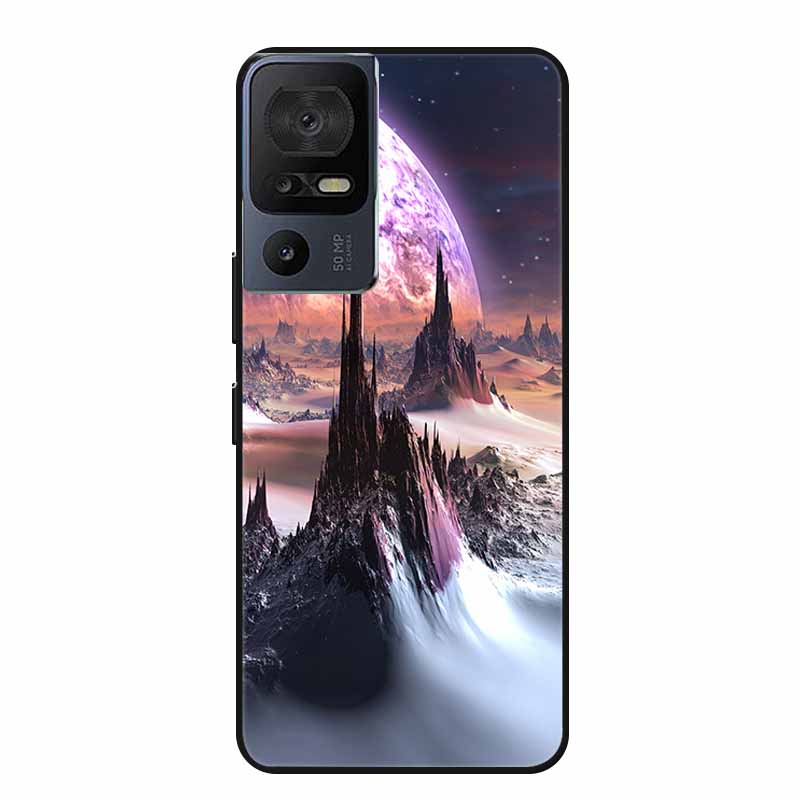 Чехол для телефона TCL 40 SE 40SE Coque Черный Силиконовый Мягкий Задний Чехол-Крышка Для TCL 40 SE Чехол Funda Для TCL40SE Capa 6.75" Оболочка