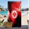 Пляжное полотенце Eintracht Frankfurt Football Print, Большое Мягкое Быстросохнущее Полотенце для Пляжа Кемпинга Плавания
