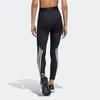 Adidas High Waist Elastic Striped Training Tights Women Bottoms Black GR8248
