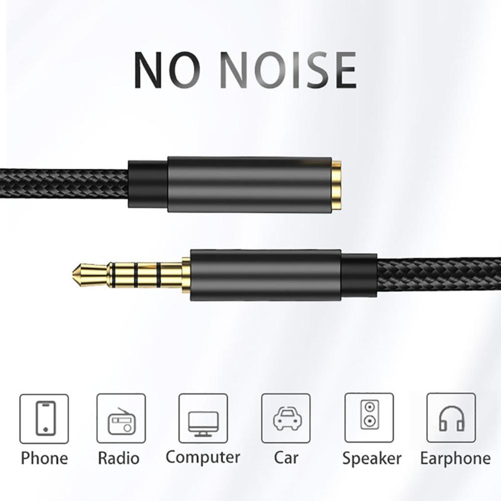 Cord Audio Male To Female AUX Cable Audio Extension Cable Headphone Cord Data Connection Cable