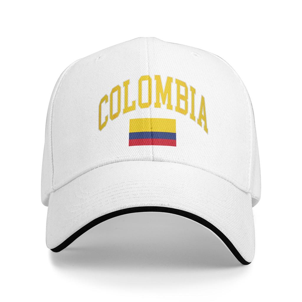 Women Unisex Colombiano Flag Colombia Outdoor Hat Adjustable Cap Casual Baseball Cap Sunscreen Hats