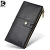 Новый кожаный мужской кошелек, деловой повседневный длинный клатч, кожаный кошелек с несколькими картами, женская сумка в стиле ретро