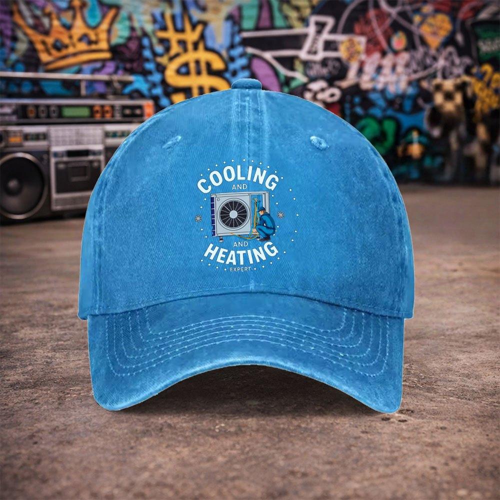 pc Unisex Cold And Warm Expert Printed Vintage Washed Baseball Cap UnisexS Trendy Hat Versatile Duckbill Cap Fun Print Un