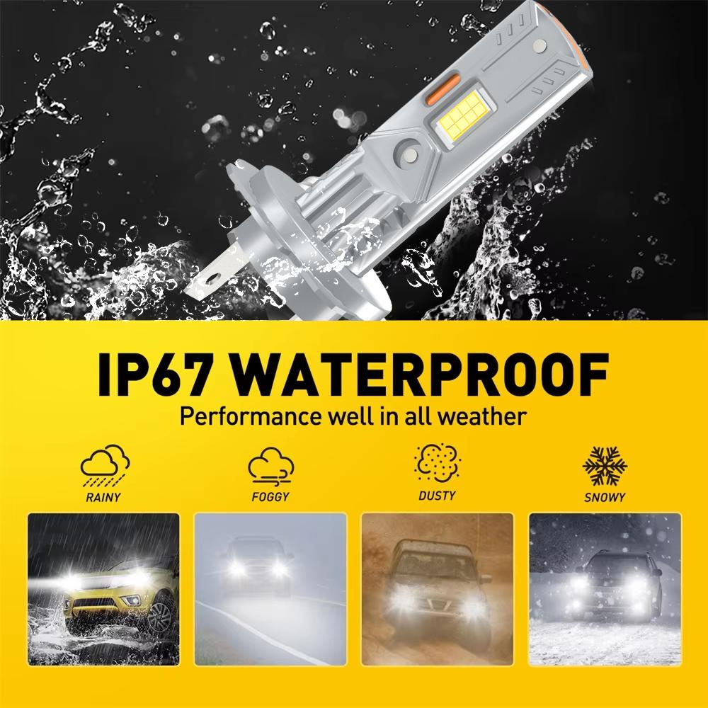 LED Car Lights 30000LM Mini Lamp CSP Wireless Headlight Bulbs 6000K For Ford S-MAX SMAX 2006-2023 2009 2010 2011 2012 2013 2014 Bulbs 7