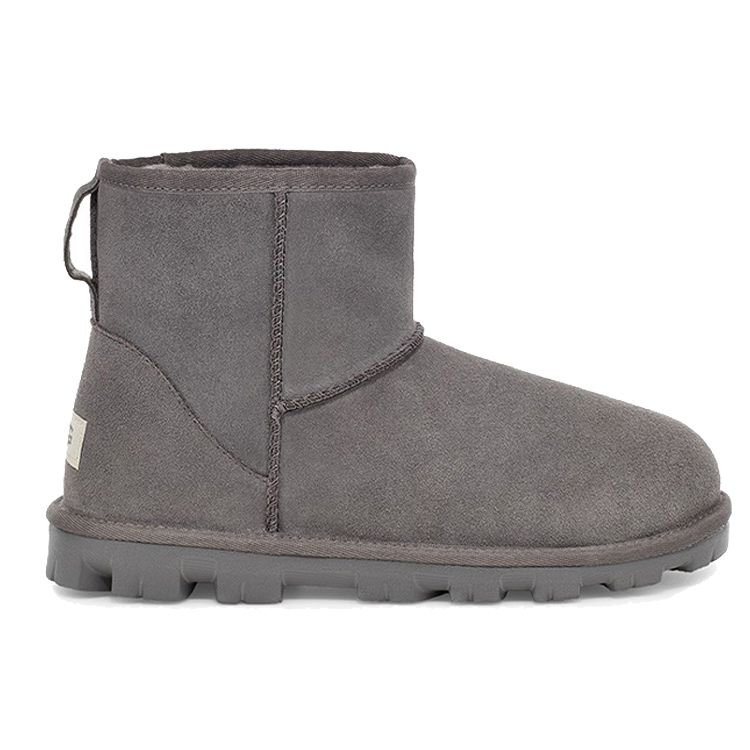 UGG Essential Mini Classic Plush Snow Boots Women Boots Charcoal 1115030-CHRC