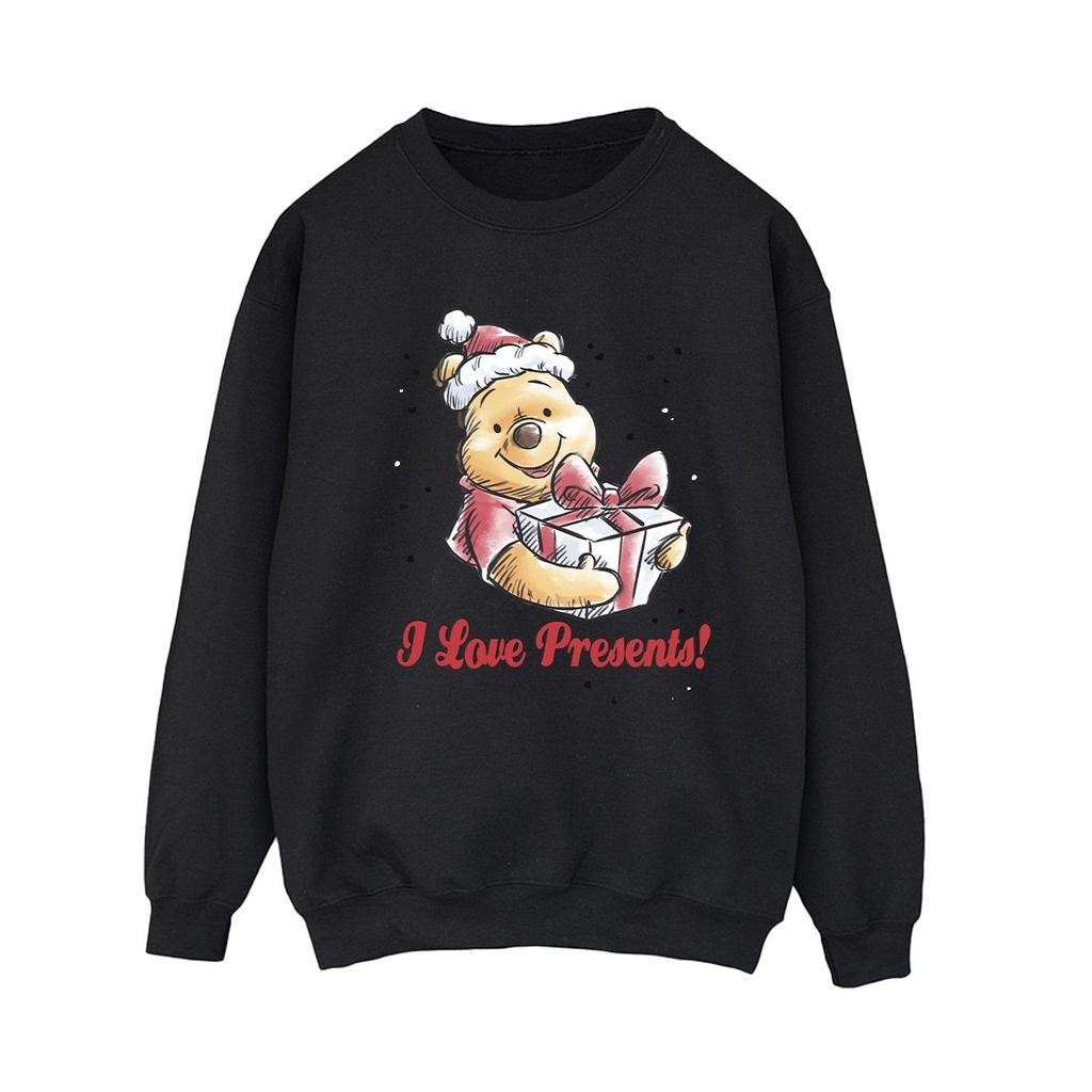 Disney Womens/Ladies Winnie The Pooh Love Presents Sweatshirt