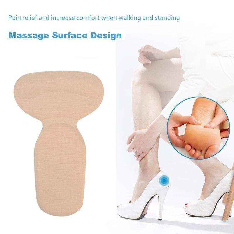 1 Pairs Soft T-Shape High Heel Grips Liner Arch Support Orthotic Shoes Insert Insoles Foot Heel Prot