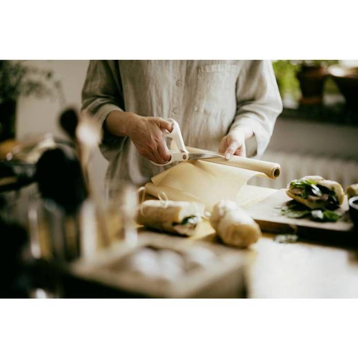 Ciseaux - FISKARS - White Functional Form - 24cm - Ergonomiques - Lames ajustables - Droitiers