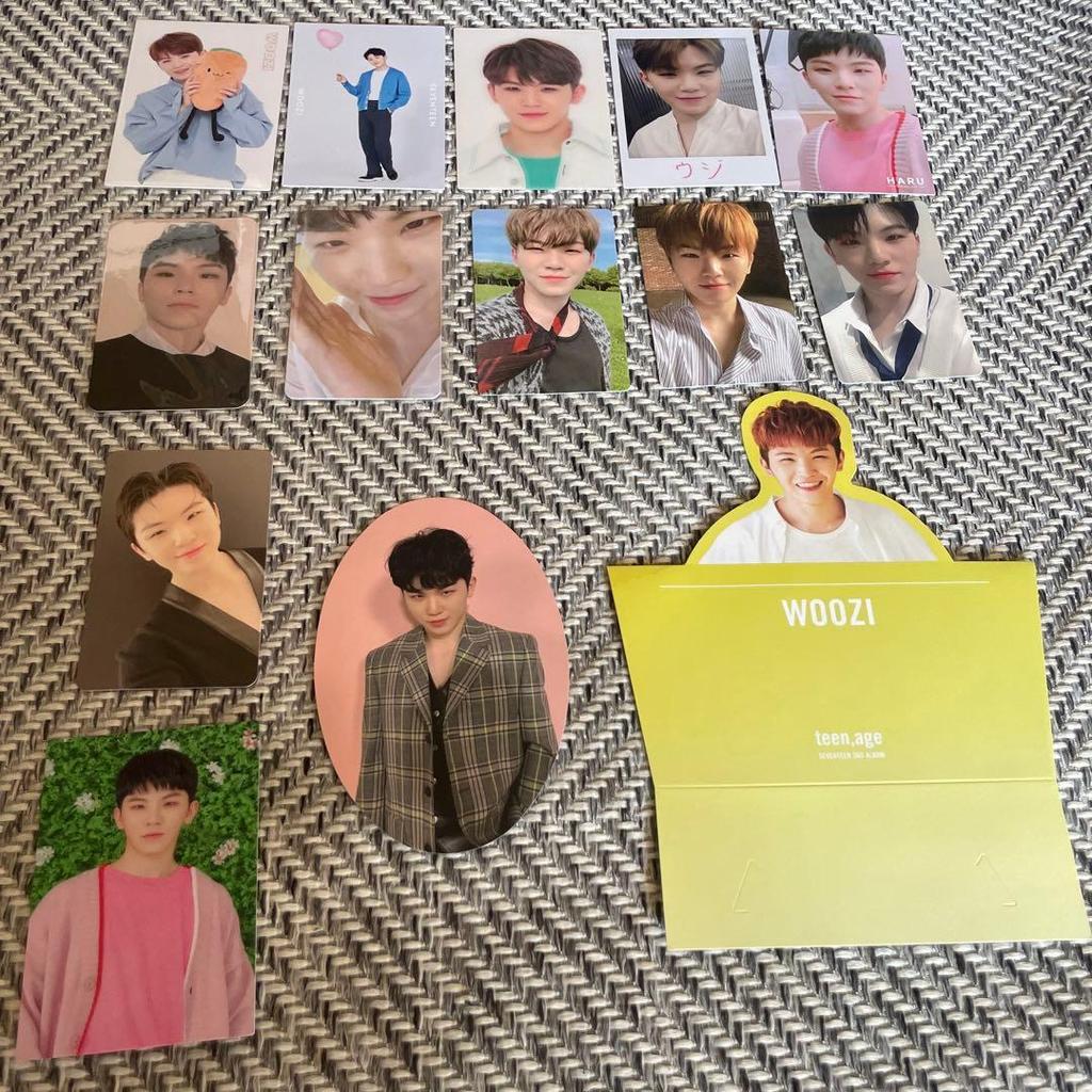 Used SEVENTEEN Woozi Photocard Set Bundle