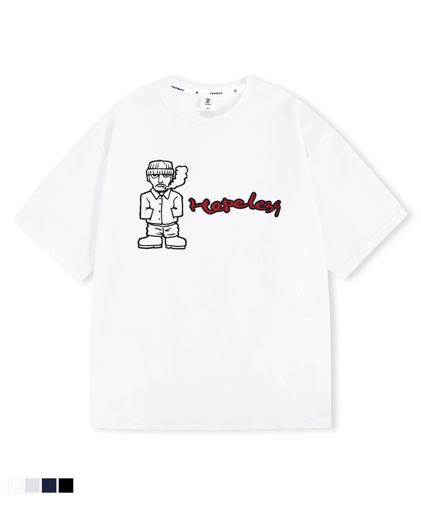 TOPBOY Leon Oversized Short Sleeve T-Shirt (Type B)