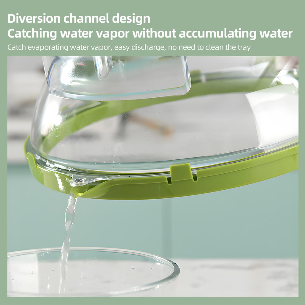 Крышка от брызг для микроволновой печи для еды   Прозрачная защита от брызг для микроволновой печи Крышка для плиты с ручкой   Регулируемые отверстия для выпуска пара