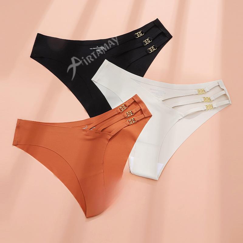 Sports Yoga Women's Sexy Breathable Underwear Women's Low Waist Seamless Underwear Plus Size Triangle Underwear