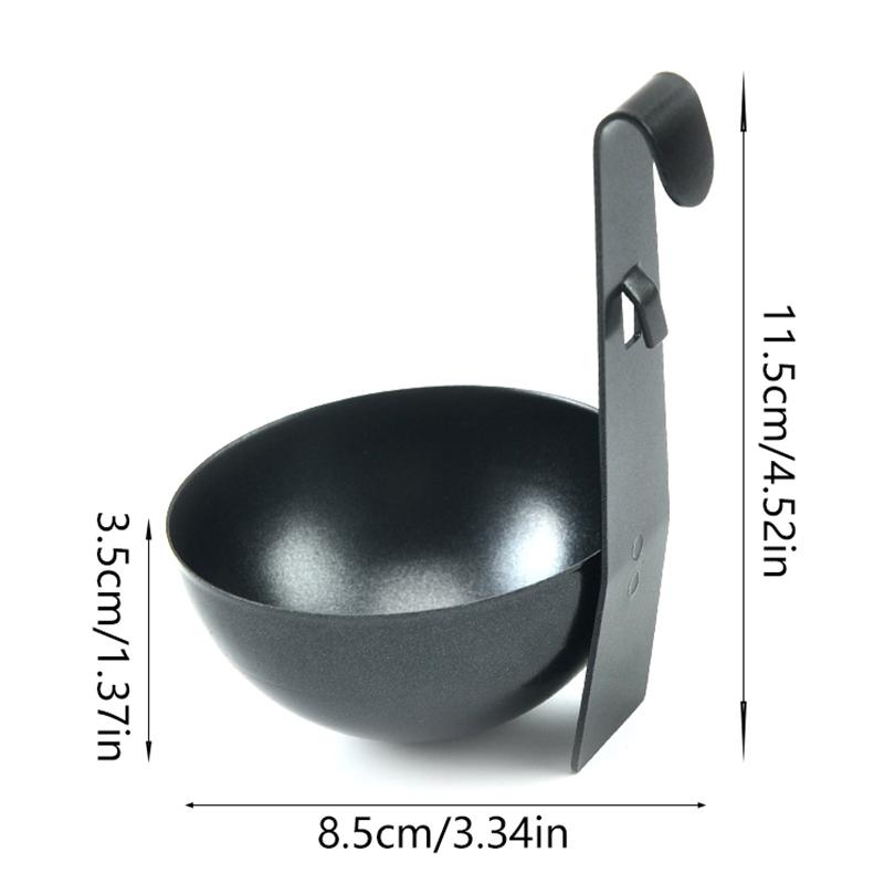 Nonstick Egg Molds Easy Use Poached Boiling Eggs Maker Spoon Boiled Holder Egg Steamer Rack Egg Cooker