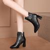Women's Short Boots Pointed Toe Winter Women Ankle Boots Fashion Boots High Heels Boots