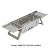 Portable Stainless Steel BBQ Grill with Quick-Fold Design and Skewer Option